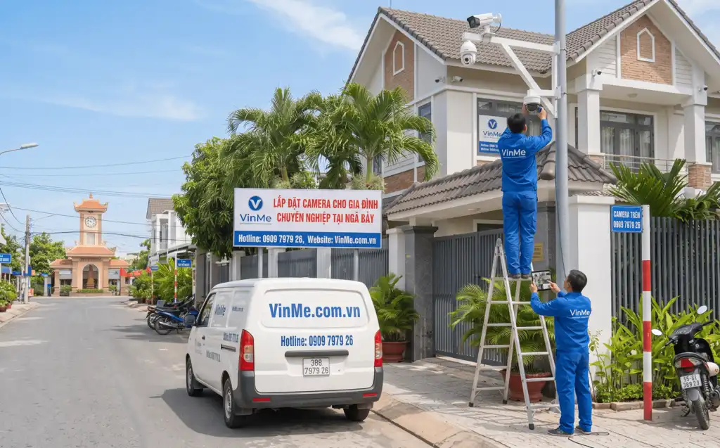 lắp đặt camera gia đình tại ngã bảy giá rẻ