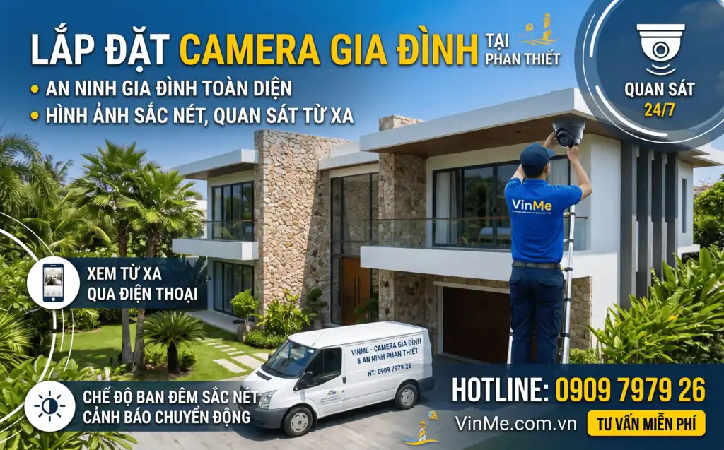 lắp đặt camera gia đình tại phan thiết giá rẻ