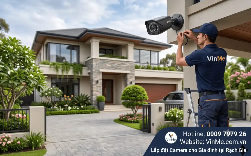 lắp đặt camera gia đình tại rạch giá giá rẻ