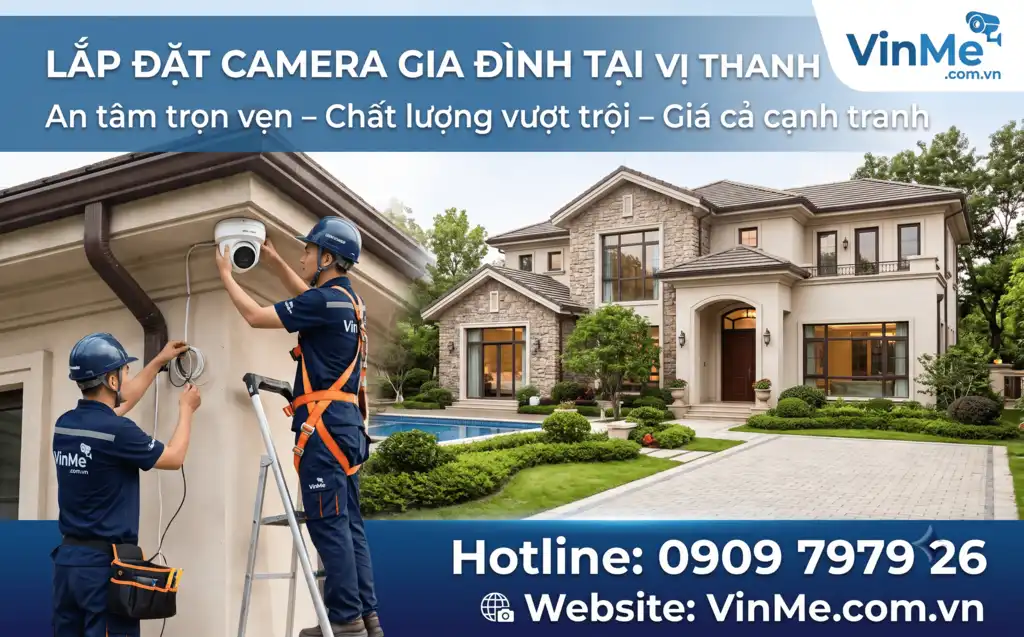 lắp đặt camera gia đình tại Vị Thanh giá rẻ