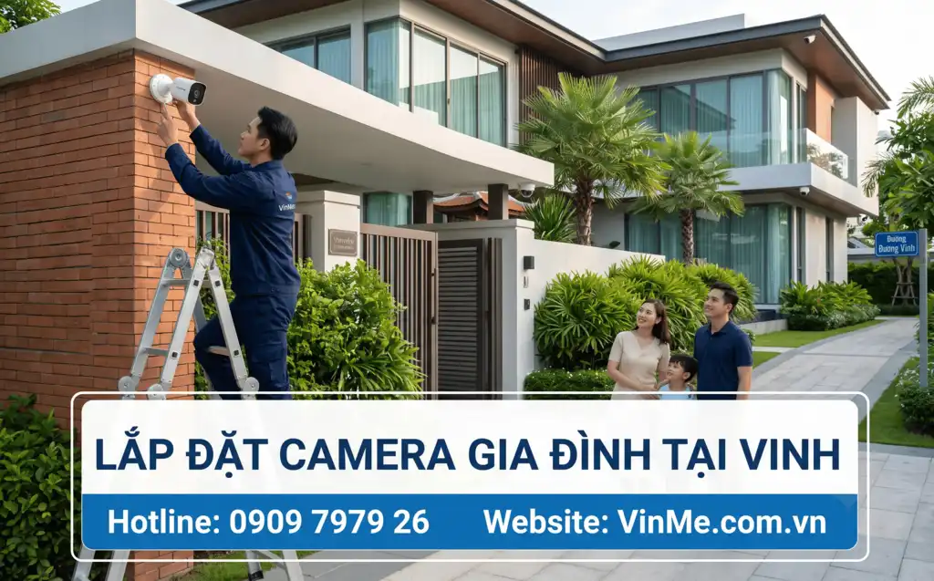 lắp đặt camera gia đình tại vinh giá rẻ