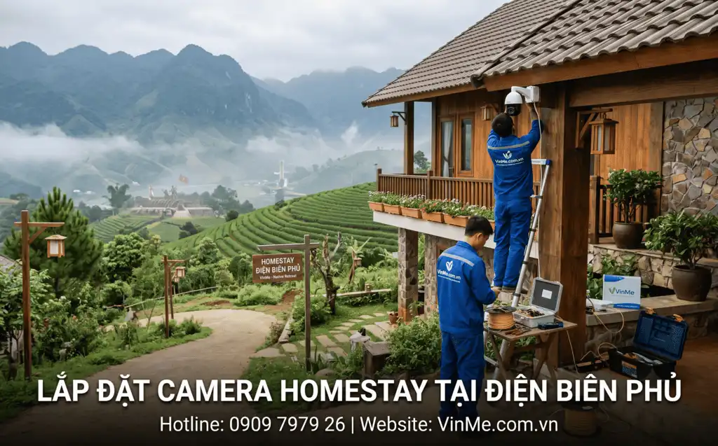 lắp đặt camera cho homestay tại điện biên phủ giá rẻ