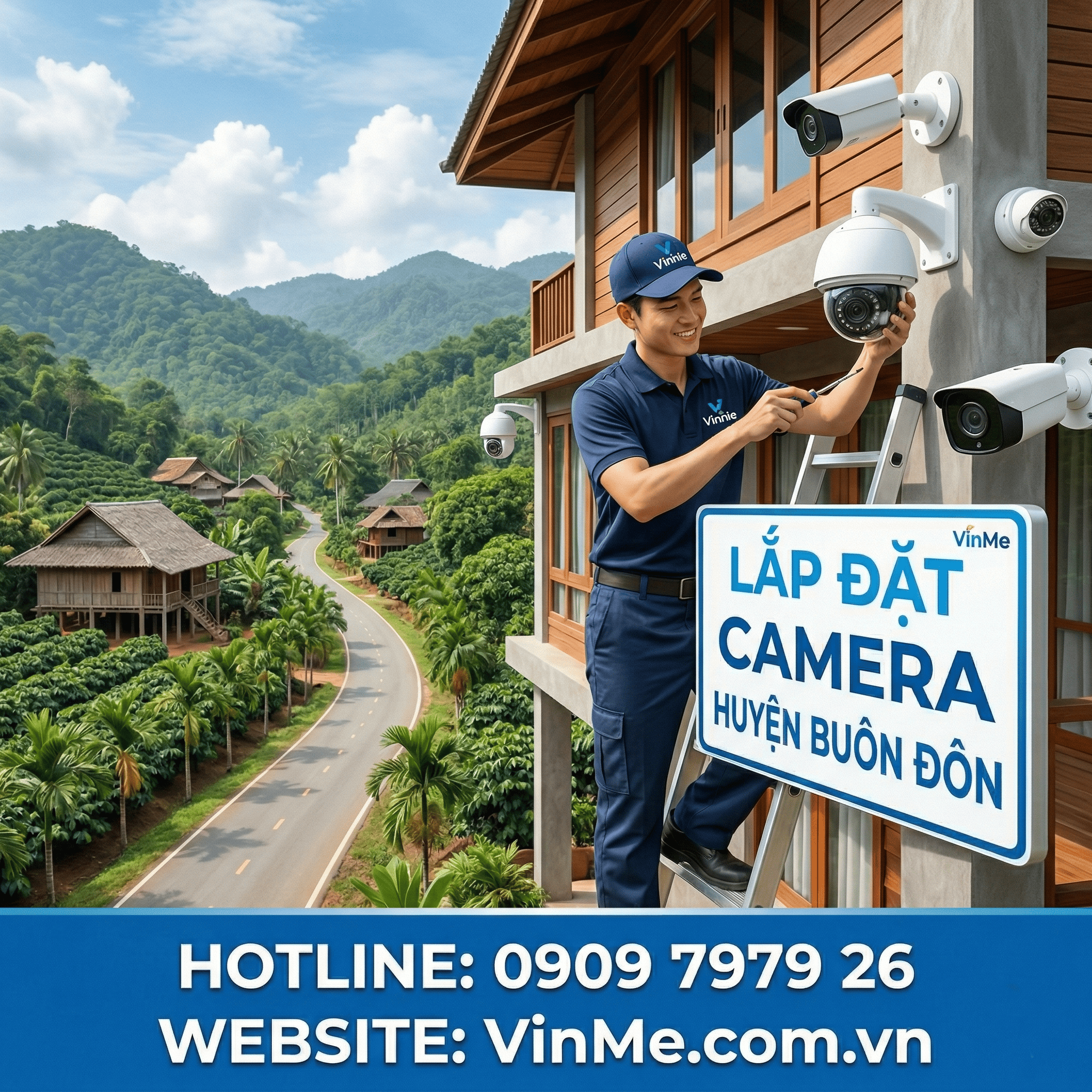 Lắp đặt camera huyện Buôn Đôn giá rẻ