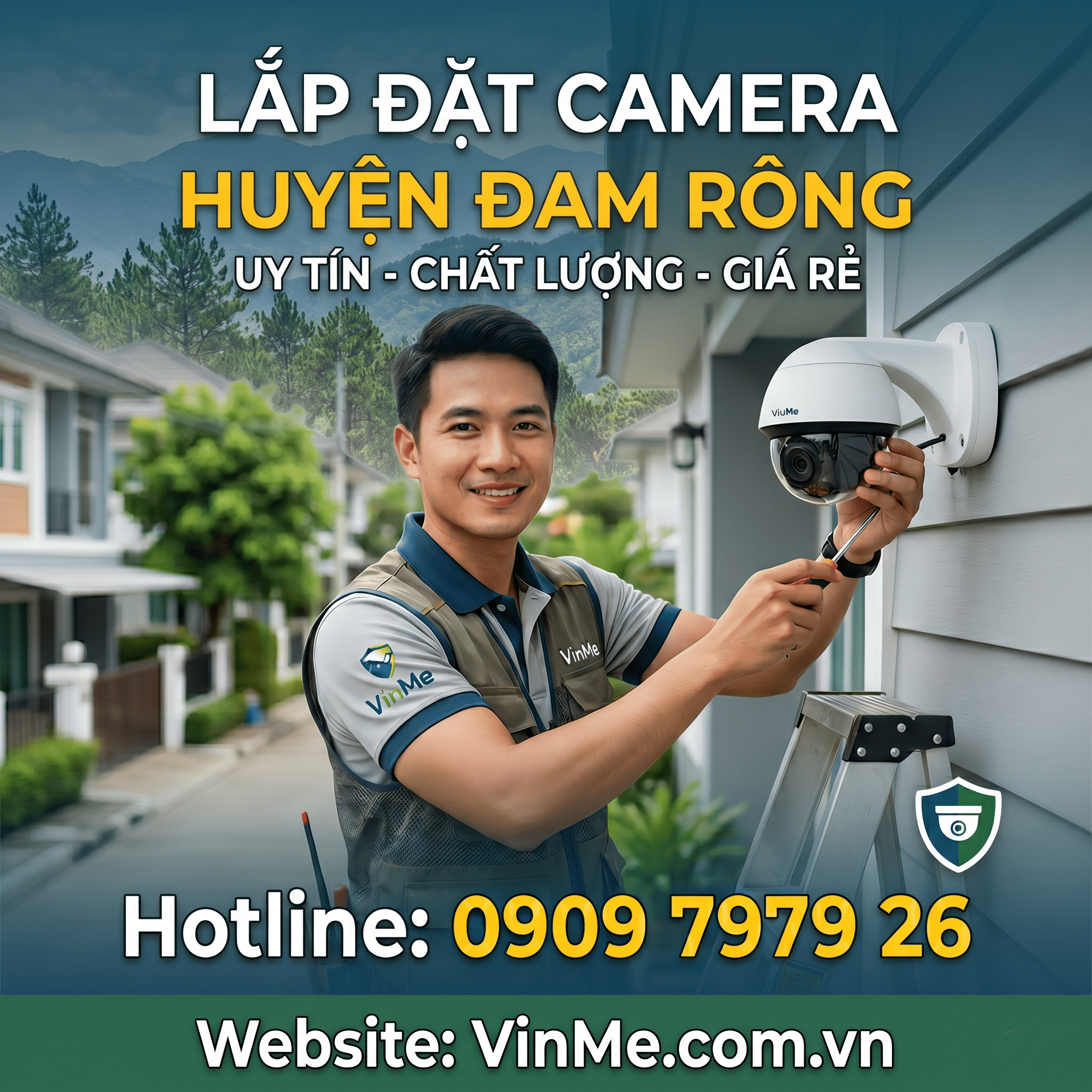 Dịch vụ lắp đặt camera huyện Đam Rông giá rẻ