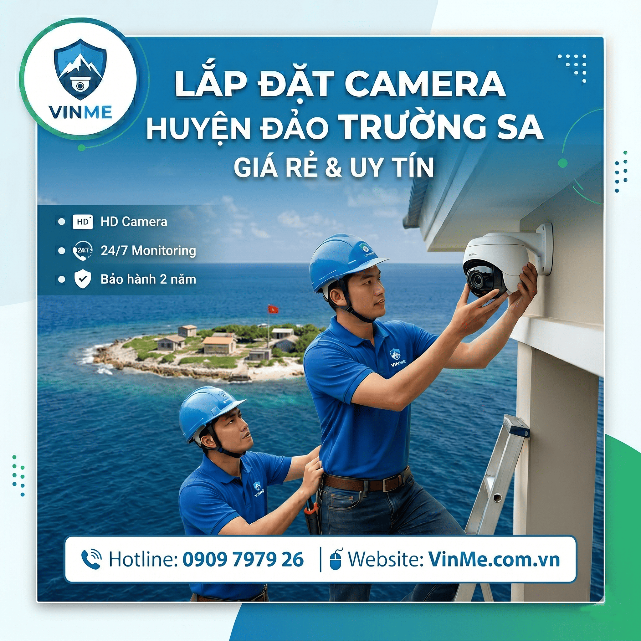 Lắp đặt camera huyện đảo trường sa giá rẻ