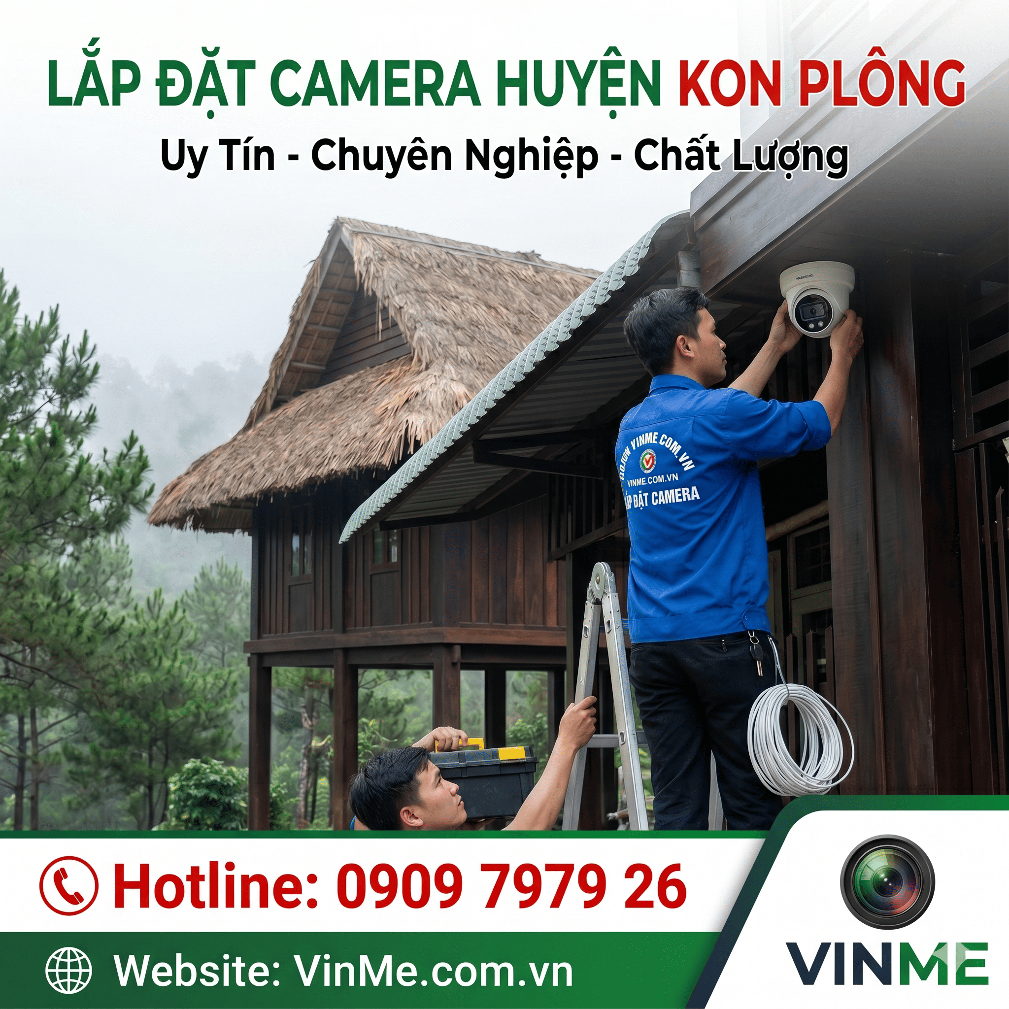 Lắp đặt camera huyện Kon Plông giá rẻ