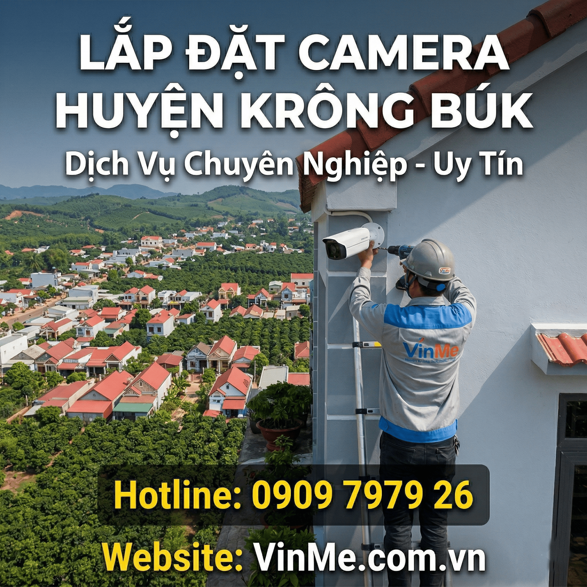 Lắp đặt camera huyện Krông Búk giá rẻ