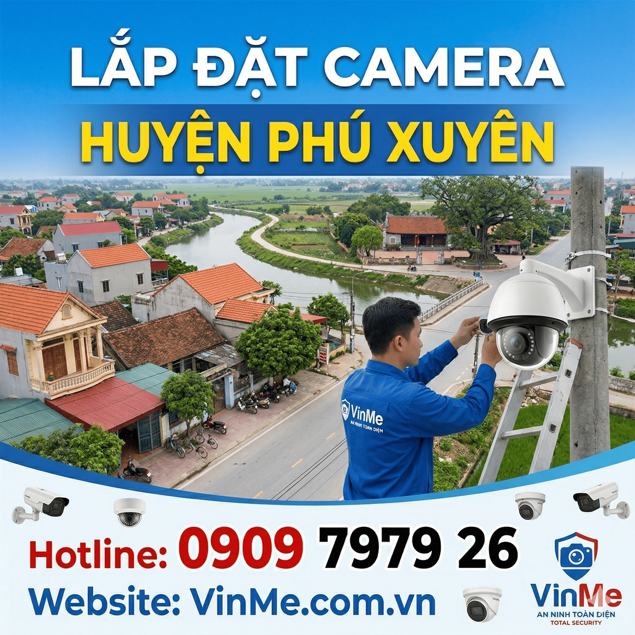 Công ty lắp đặt camera huyện Phú Xuyên chuyên nghiệp