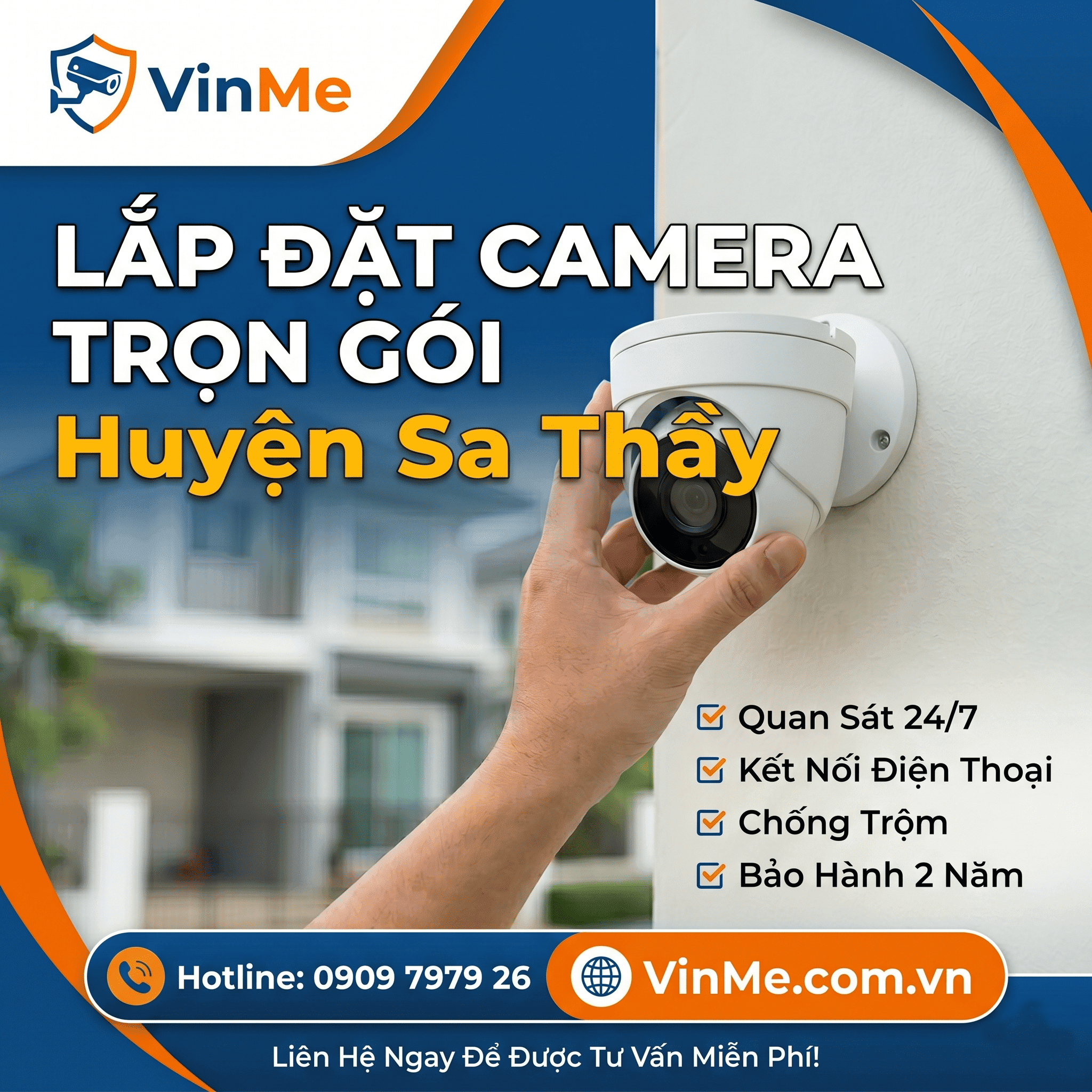 Lắp đặt camera tại huyện Sa Thầy giá rẻ