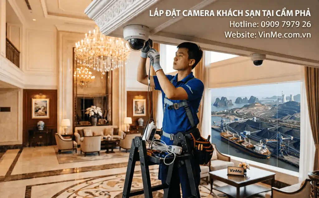 lắp đặt camera khách sạn cẩm phả chuyên nghiệp nhất