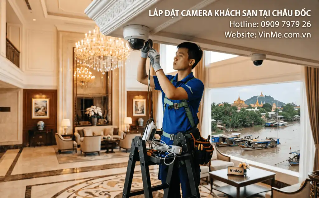 Chuyên lắp đặt camera khách sạn Châu Đốc