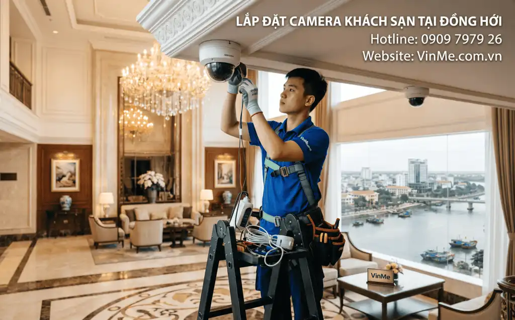 Lắp đặt camera khách sạn đồng hới giá rẻ