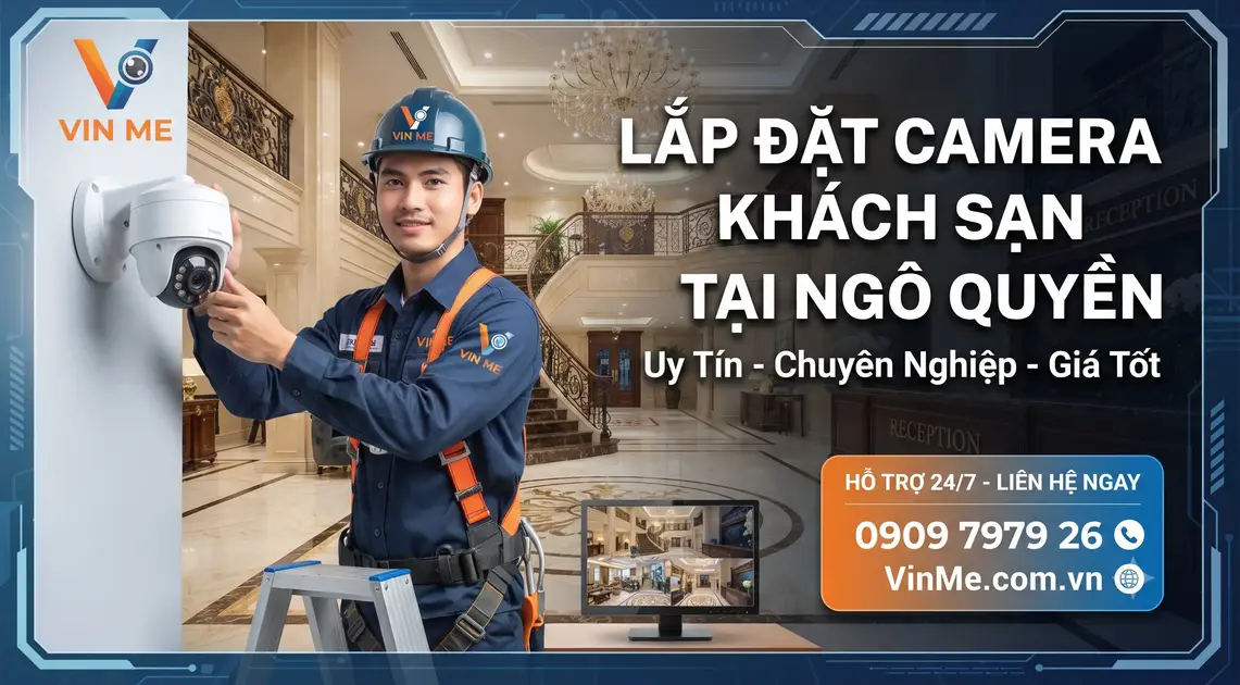 chuyên lắp đặt camera khách sạn tại ngô quyền