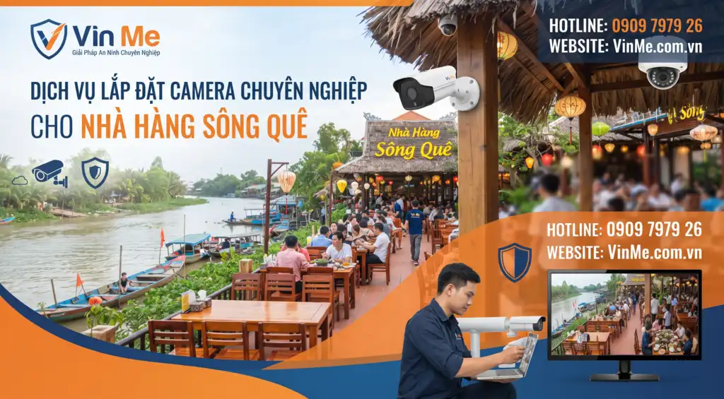 lắp đặt camera nhà hàng Sông Quê chuyên nghiệp