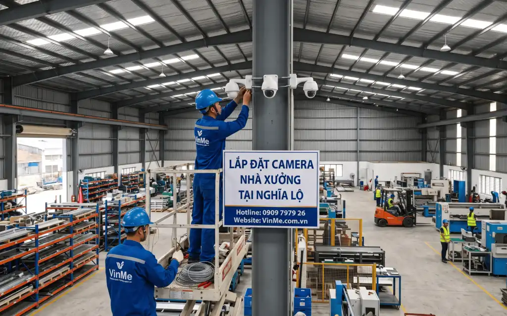 lắp đặt camera nhà xưởng nghĩa lộ chuyên nghiệp nhất