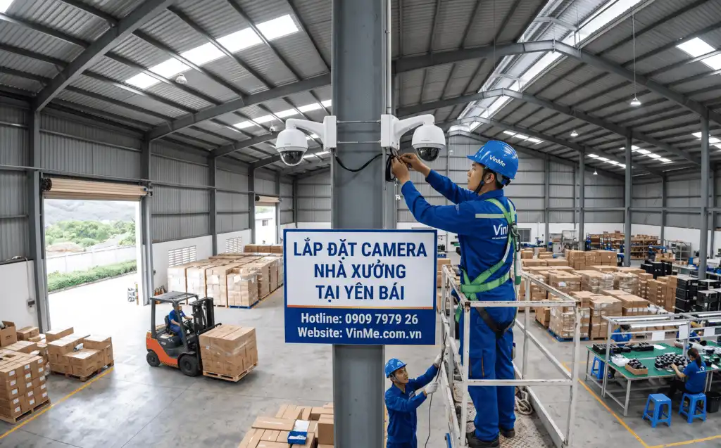 chuyên lắp đặt camera nhà xưởng yên bái