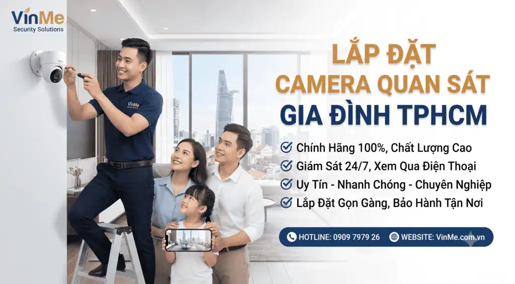 Lắp đặt camera quan sát gia đình tphcm uy tín