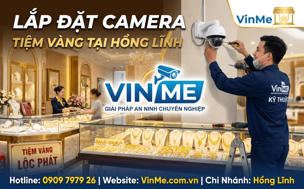 lắp đặt camera tiệm vàng tại Hồng Lĩnh giá rẻ