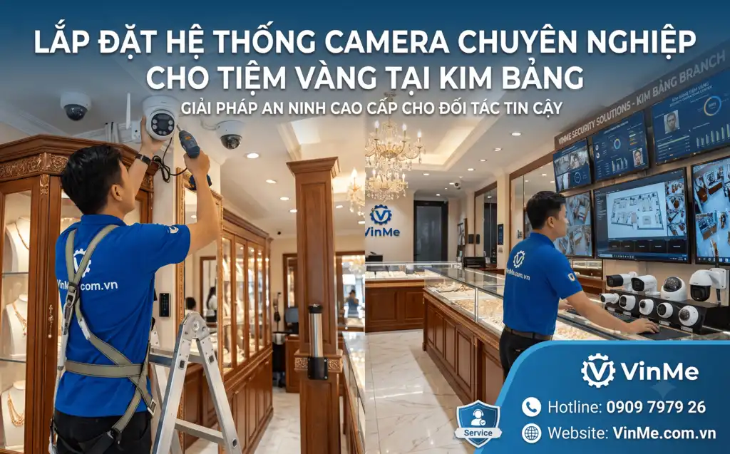 Lắp đặt camera tiệm vàng tại Kim Bảng chuyên nghiệp