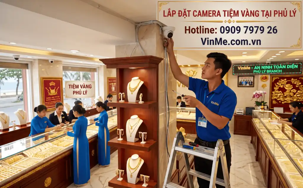 lắp đặt camera tiệm vàng tại phủ lý chuyên nghiệp