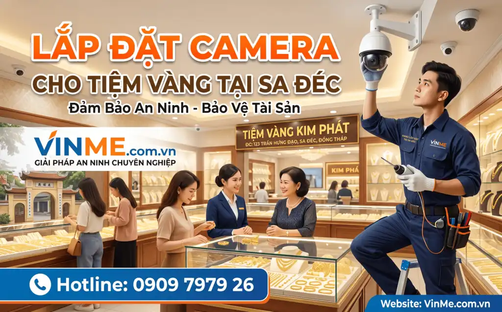 lắp đặt camera tiệm vàng tại sa đéc chuyên nghiệp