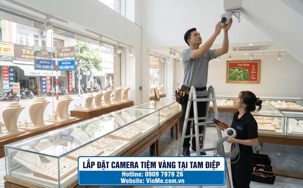 lắp đặt camera tiệm vàng tại tam điệp chuyên nghiệp