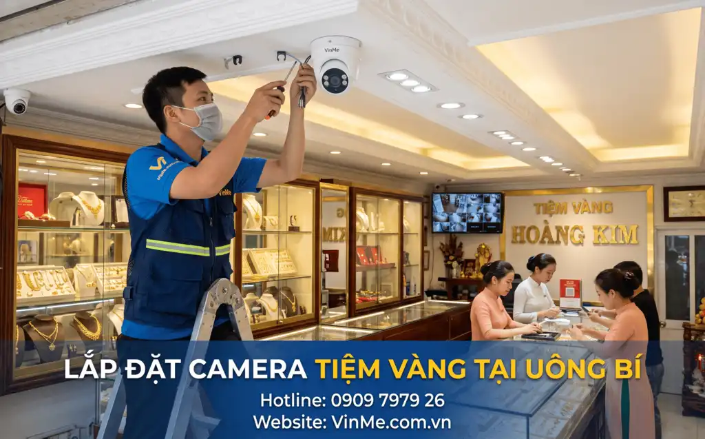 lắp đặt camera tiệm vàng tại uông bí chuyên nghiệp nhất