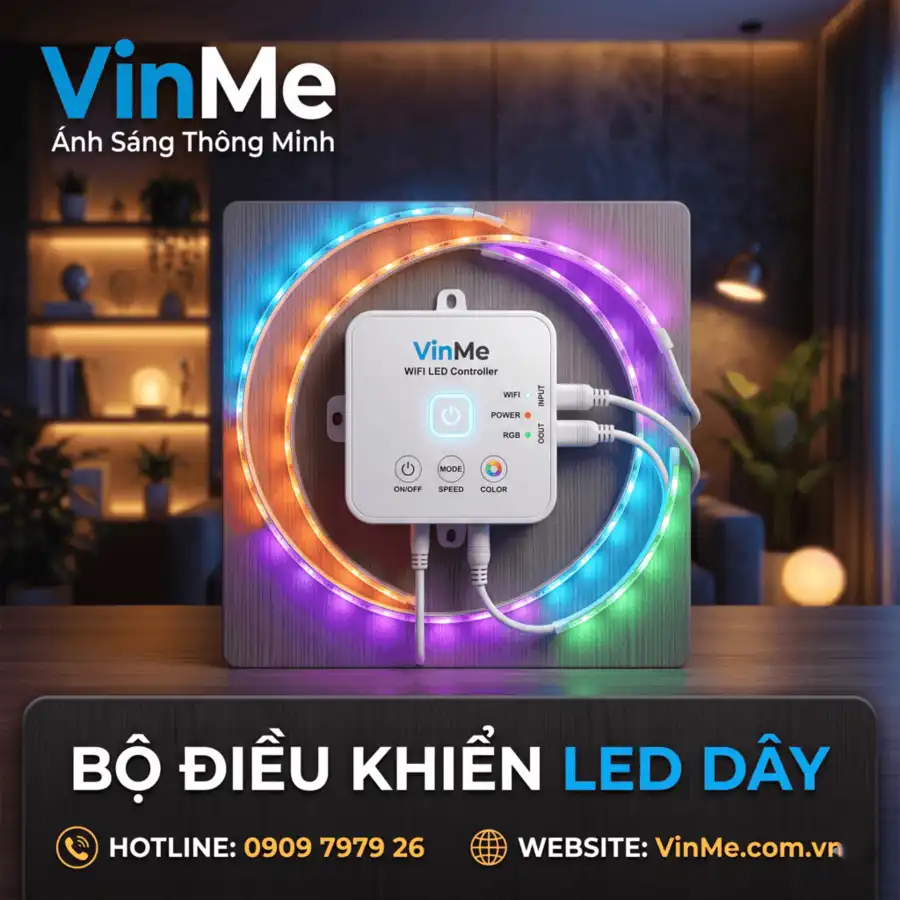 Bộ điều khiển đèn led dây giá rẻ