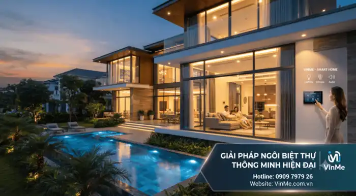 chuyên giải pháp ngôi biệt thự thông minh hiện đại