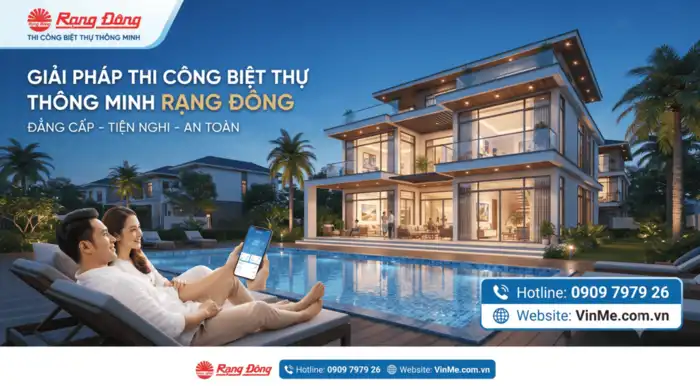 Giải pháp thi công biệt thự thông minh Rạng Đông chuyên nghiệp