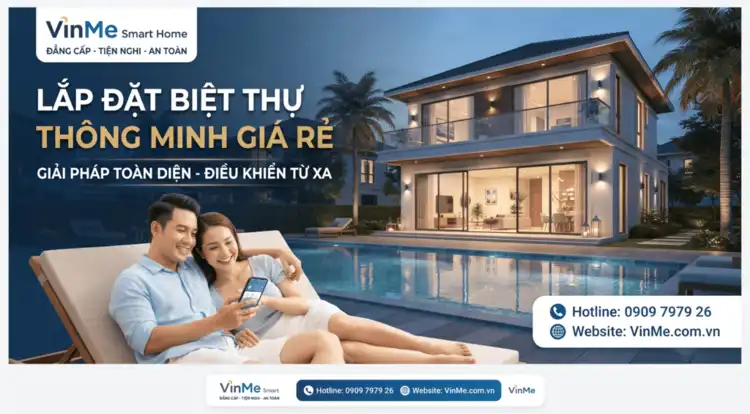 lắp đặt biệt thự thông minh hiện đại giá rẻ