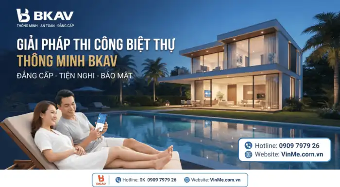 giải pháp thi công biệt thự thông minh hiện đại bkav