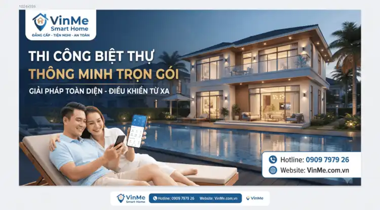 thi công biệt thự thông minh trọn gói