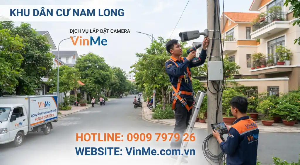 lắp đặt camera khu dân cư nam long giá rẻ