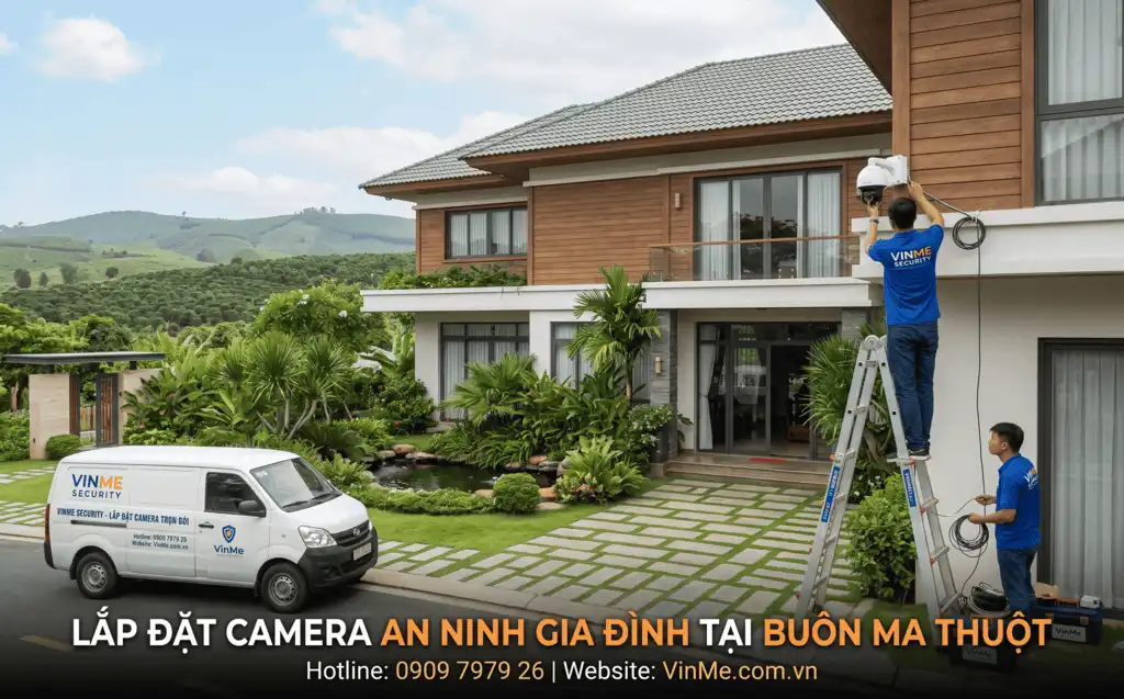 Lắp đặt camera an ninh gia đình buôn ma thuột giá rẻ