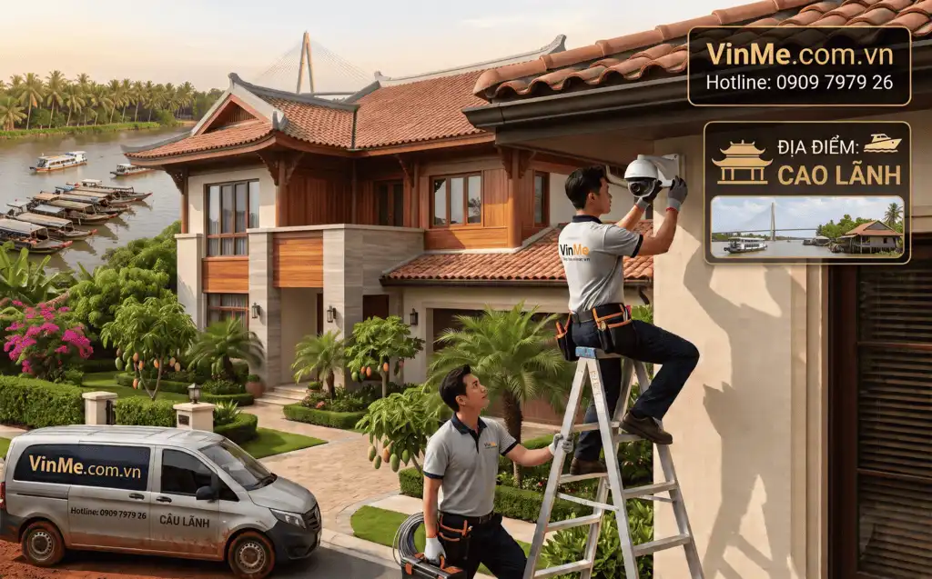 Lắp đặt camera gia đình tại cao lãnh giá rẻ