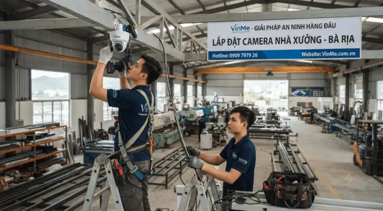 chuyên lắp đặt camera nhà xưởng bà rịa