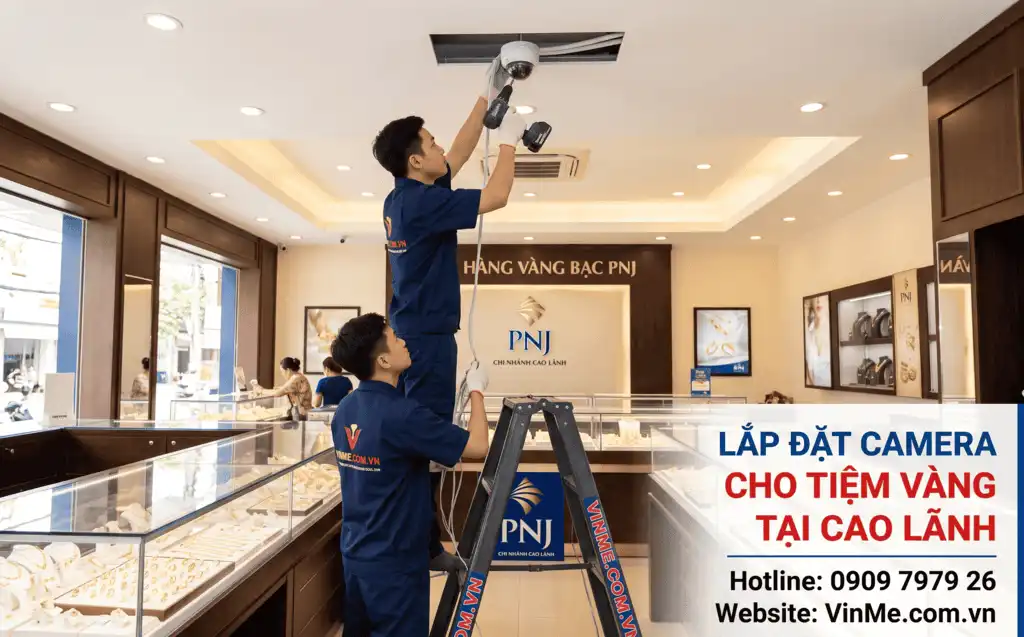Lắp đặt camera tiệm vàng cao lãnh chuyên nghiệp