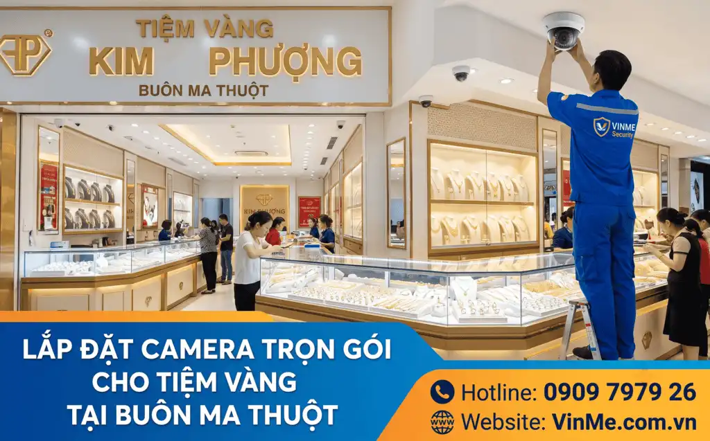 Lắp đặt camera tiệm vàng tại buôn ma thuột chuyên nghiệp