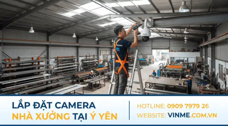 chuyên lắp đặt camera nhà xưởng tại ý yên