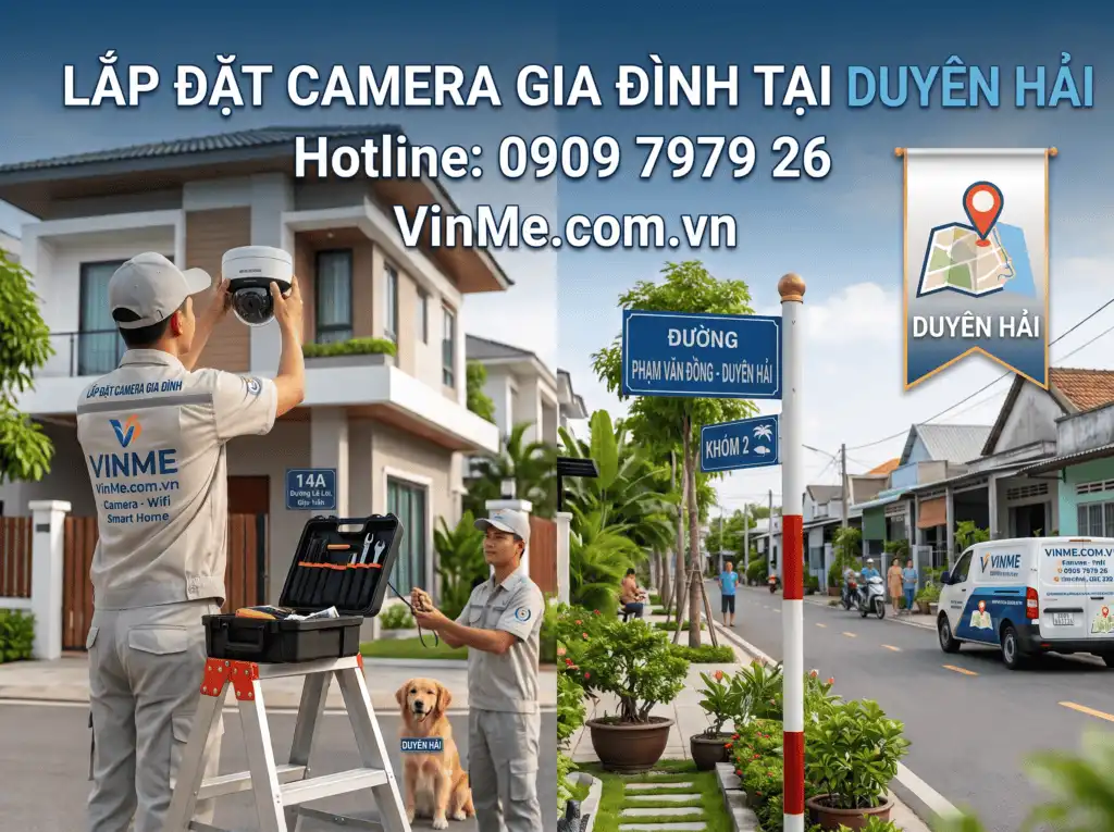 lắp đặt camera gia đình tại Duyên Hải giá rẻ