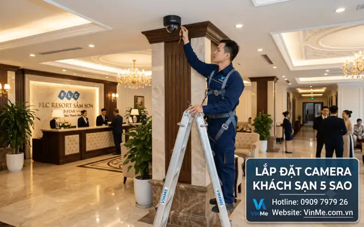 lắp đặt camera khách sạn flc Sầm Sơn chuyên nghiệp