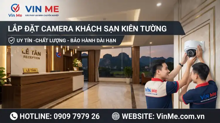 lắp đặt camera khách sạn Kiên Tường chuyên nghiệp