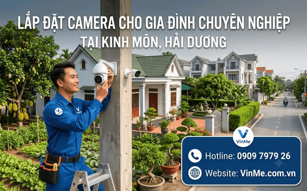 lắp đặt camera gia đình tại Kinh Môn giá rẻ
