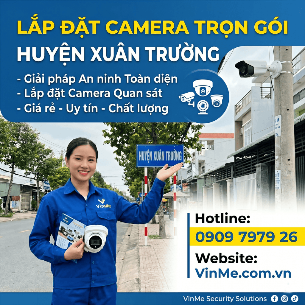 Công ty lắp đặt camera huyện Xuân Trường uy tín
