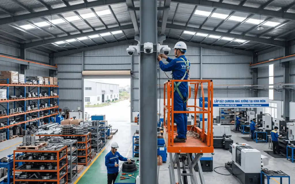 chuyên lắp đặt camera nhà xưởng tại kinh môn