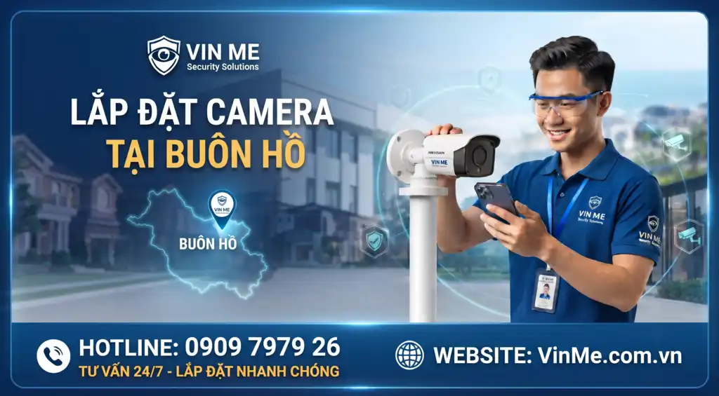 Công ty lắp đặt camera tại Buôn Hồ uy tín nhất