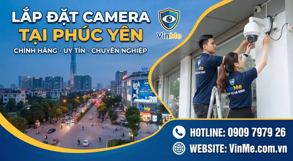 Công ty lắp đặt camera tại Phúc Yên uy tín nhất