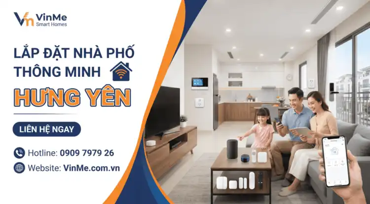 Lắp đặt nhà phố thông minh hưng yên hiện đại giá rẻ
