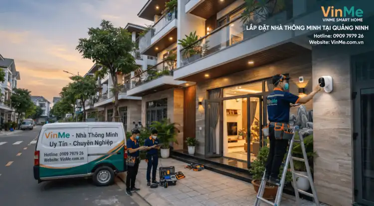 Lắp đặt nhà phố thông minh Quảng Ninh giá rẻ